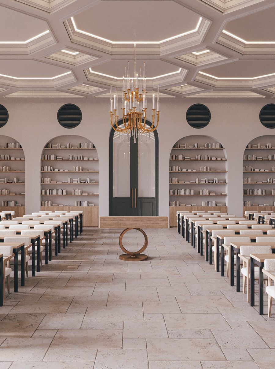 Bet Midrash interior